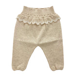 Beige Baumwollgarnhose für Babys, Mädchen, A&amp;J A&amp;J153