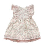 Pink Floral Dress in Cotton Baby Girl Rapife 5237