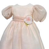 Elegantes Kleid mit Ballonärmeln aus gestreiftem Organza für Babys PETIT 2015666