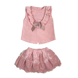 Komplette Bluse mit Baumwoll-Culottes für Neugeborene Valentina Bebes KTM8