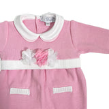 Tutina Intera In Filo Di Cotone Con Petali Neonata I DELFI 2340G