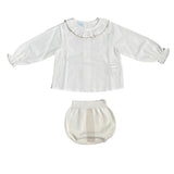 Completo Elegante Con Culotte In Cotone Neonati GRANLEI 181