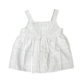 Top Con Bretelle In Pizzo San Gallo Bambina A&J A&J335