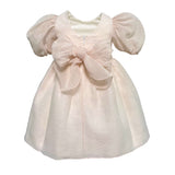 Elegantes Kleid mit Ballonärmeln aus gestreiftem Organza für Babys PETIT 2015666