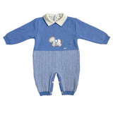 Einteiler aus 100 % Wolle mit Schaukelpferd für Neugeborene NINNAOH I23311TF