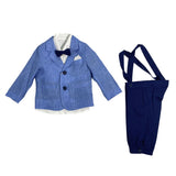 4-teiliger Anzug mit eleganter Neugeborenenjacke B1251A2