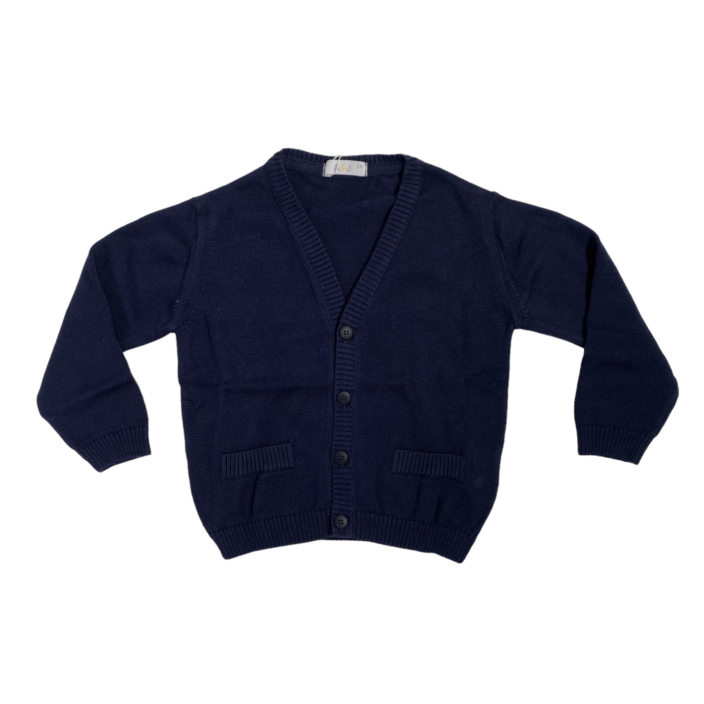 Strickjacke aus Baumwolle mit V-Ausschnitt für Jungen A&amp;J A&amp;J319