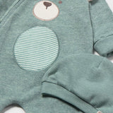 Tutina intera caldo cotone Orsetto Con cappello Neonato Verde Mayoral 2659