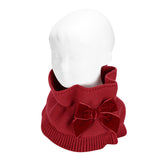 Scaldacollo Arricciato Con Fiocco In Velluto Bambina CONDOR 50429