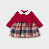 Abito Manica Lunga fantasia Rosso Neonata MAYORAL 2801