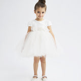 Abito Elegante Mezza Manica In Tulle Glitter Bambina SARABANDA 8259