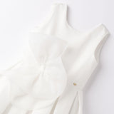 Abito Elegante Smanicato Con Fiocco Bambina SARABANDA 8457