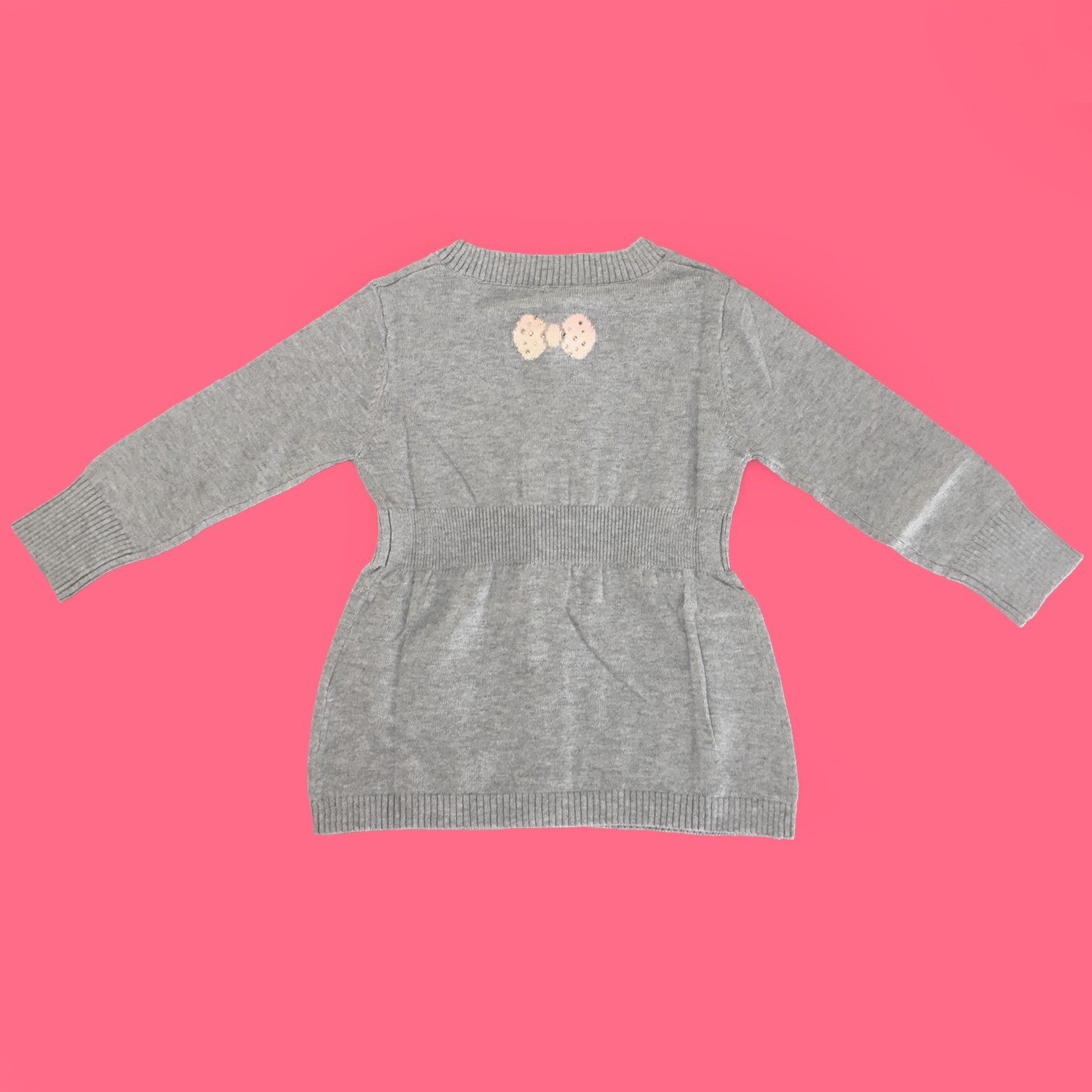 Cardigan in Misto Lana Grigio Neonata Sarabanda H264G - SARABANDA - LuxuryKids