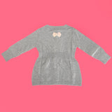 Cardigan in Misto Lana Grigio Neonata Sarabanda H264G - SARABANDA - LuxuryKids