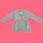 Cardigan in Misto Lana Grigio Neonata Sarabanda H264G - SARABANDA - LuxuryKids