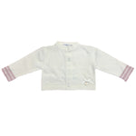 Cardigan in Misto Lana Panna in Tinta Unita Neonata Muffin&Co 6830 - MUFFIN&CO - LuxuryKids