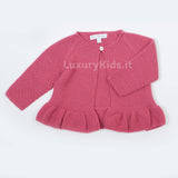 Cardigan misto lana Rosso  Neonata FINA EJERIQUE O18A90H05 - Fina Ejerique - LuxuryKids