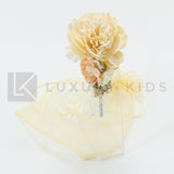 Cerchietto Con Fiore Grande E Nebbiolina Avorio Bambina SIENA 7328 - SIENA - LuxuryKids