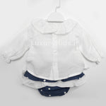 Completo  con culotte Neonata Bianco FINA EJERIQUE O18A1214 - Fina Ejerique - LuxuryKids