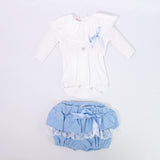 Completo 3 Pezzi Con Culotte Azzurra Neonata ALEXIA AL2060I - ALEXIA - LuxuryKids