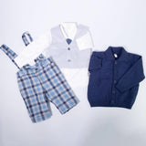 Completo 4 pezzi Con Bermuda E Maglioncibo Neonato Luana 3160 - CREAZIONI LUANA - LuxuryKids