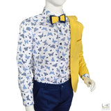 Completo 5 Pezzi Elegante Bambino Giallo Senape Bufi M10048G1 - BUFI - LuxuryKids