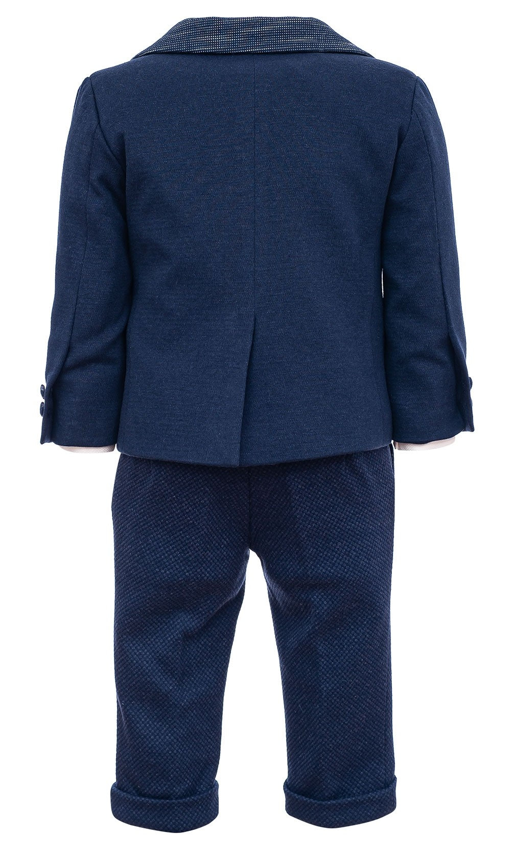 Completo 5 Pezzi Elegante Neonato  Blu Le Petits Enfants DIEGO - LE PETITS ENFANTS - LuxuryKids