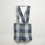 Completo Bermuda con bretelle e Cardigan Blu Per Bambino Paloma de la O EI8BM1 - PALOMA DE LA O - LuxuryKids
