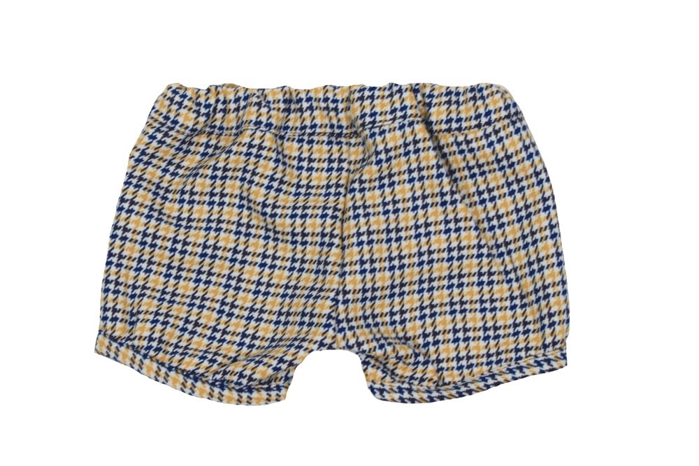 Completo Caldo Cotone Maglia con Shorts Panna Pie de Poul Senape Blu Bambina Dr Kids 339 - DR.KID - LuxuryKids