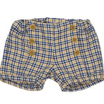 Completo Caldo Cotone Maglia con Shorts Panna Pie de Poul Senape Blu Bambina Dr Kids 339 - DR.KID - LuxuryKids