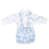 Completo Camicia Body Pagliaccetto Celeste Neonato Manuell&Frank MF2142I - MANUELL&FRANK - LuxuryKids