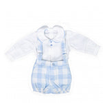 Completo Camicia Body Pagliaccetto Celeste Neonato Manuell&Frank MF2142I - MANUELL&FRANK - LuxuryKids