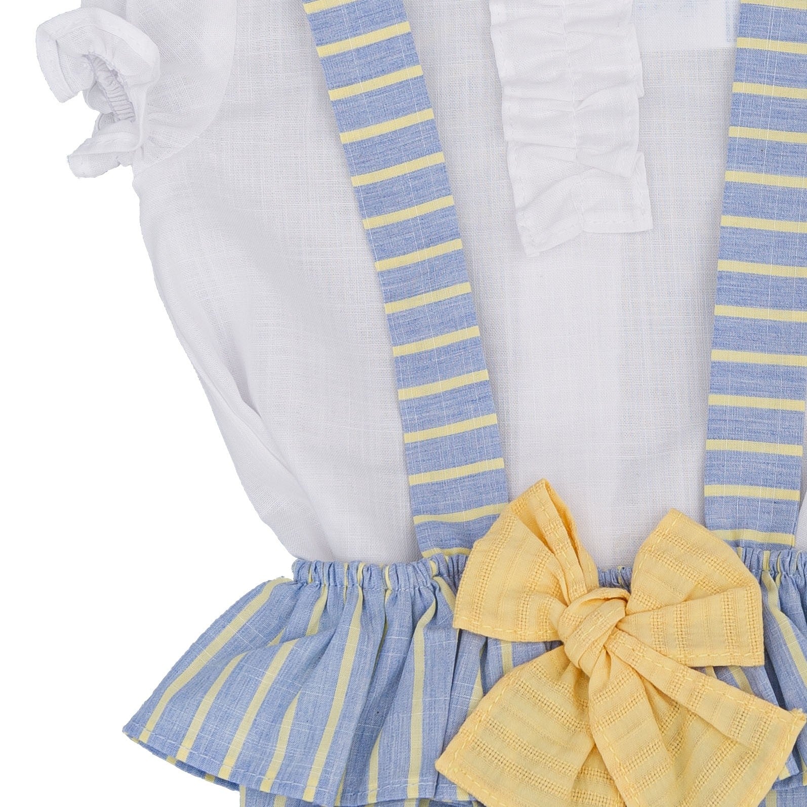 Completo Camicia e Culotte Con Bretelle Celeste Neonata DEL SUR 1834 - DEL SUR - LuxuryKids