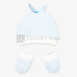 Completo Cappello E Manopole In Cotone Per Neonati Mayoral 9677 - MAYORAL - LuxuryKids