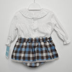 Completo con culotte a quadretti elegante Neonata TARTALETA A3309 - TARTALETA - LuxuryKids