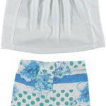 Completo Con Leggings E Maxi Shirt In Cotone Elasticizzato A Fantasia Neonata Sarabanda Q608 - SARABANDA - LuxuryKids