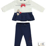 COMPLETO CON LEGGINGS NEONATA - MINIBANDA - LuxuryKids