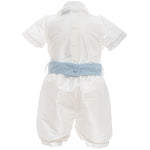Completo Corto Elegante Cerimonia Bianco Bambino PONTO PER PONTO 5673 - PONTO POR PONTO - LuxuryKids