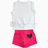 Completo Corto Pratico In Cotone Per Bambina Sarabanda J773 - SARABANDA - LuxuryKids