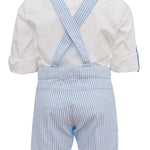 Completo Elegante in Cotone Fantasia a Righe Celeste-Bianco BUFI B5111A - BUFI - LuxuryKids