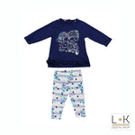 Completo Maxi Maglia con Leggins Neonata Sarabanda Q893 - SARABANDA - LuxuryKids