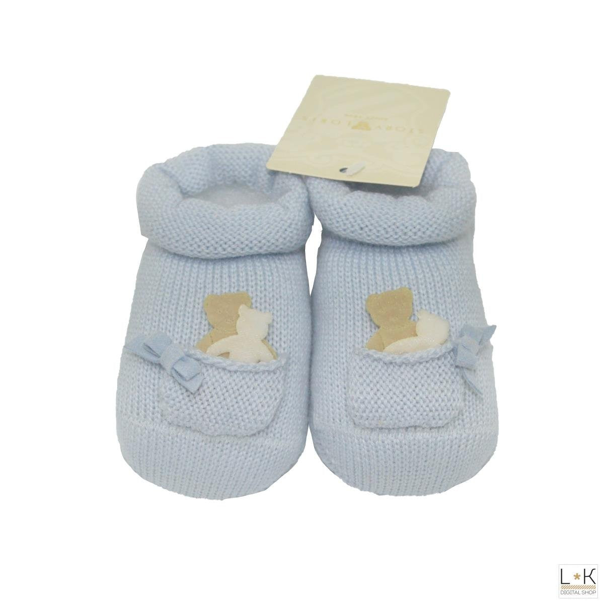 Confezione Regalo Orso Con Calzini Scarpetta E Cappellino Neonato Story Loris 21137 - STORY LORIS - LuxuryKids
