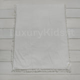 Coperta Corredino con Ricamo e Pizzo Unisex Bianco Creazioni Luana 150 - CREAZIONI LUANA - LuxuryKids