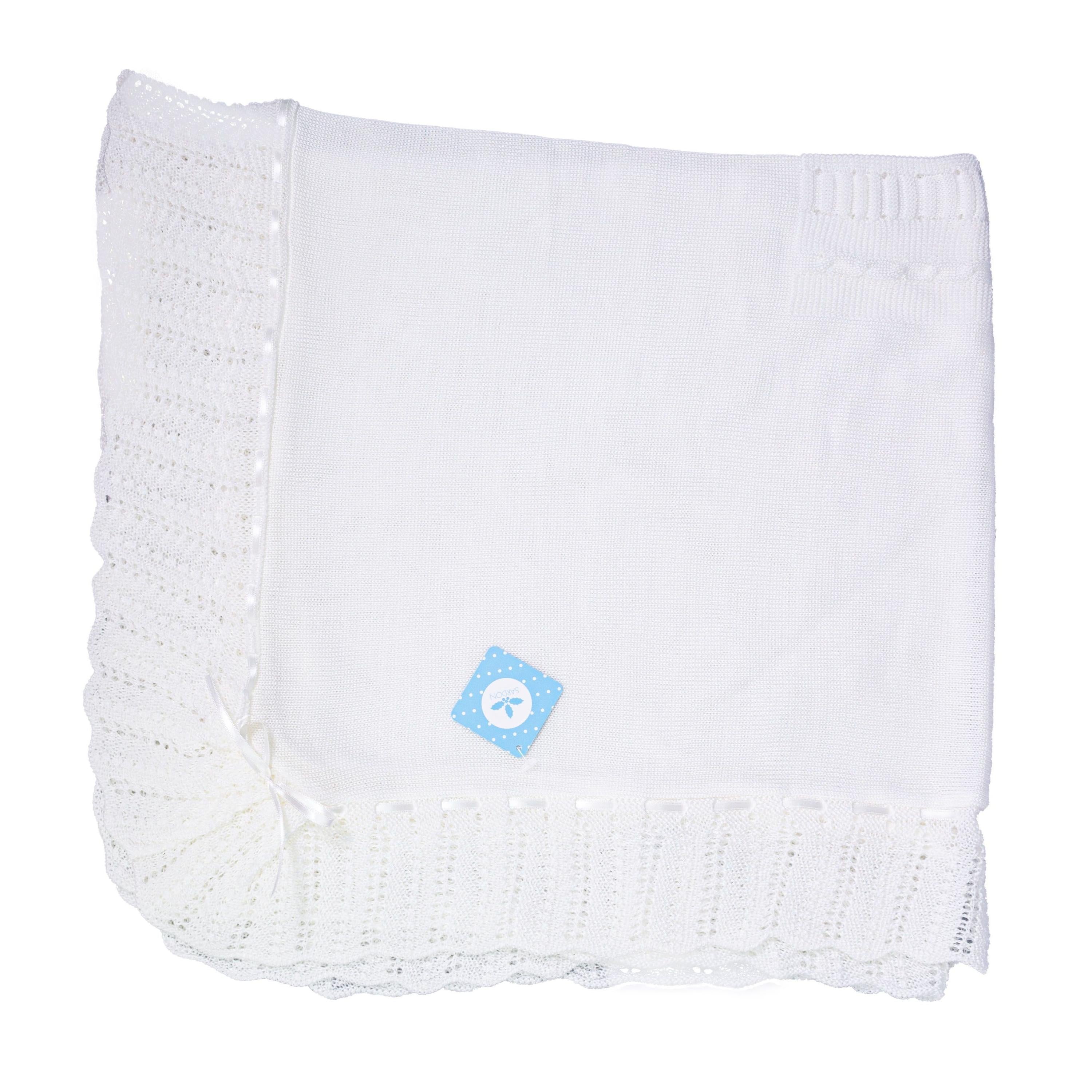 Coperta Corredino In Tessuto Anallergico Rosa e Panna Neonati SARDON AM700 - SARDON - LuxuryKids