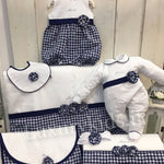 Coperta Imbottita Sfoderabile Bianca-Blu Neonata Ninnaoh E18COP23I - NINNAOH - LuxuryKids