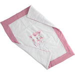 Copertina Carrozzina Imbottita Bianco e Glicine MINIBANDA 2334 - MINIBANDA - LuxuryKids