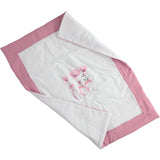 Copertina Carrozzina Imbottita Bianco e Glicine MINIBANDA 2334 - MINIBANDA - LuxuryKids