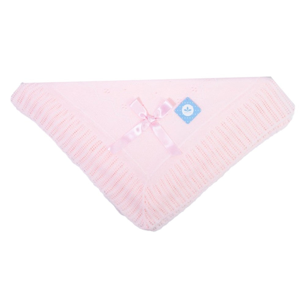 Copertina Corredino Nascita Caldo Cotone Tessuto Anallergico Rosa Neonati SARDON AM850 - SARDON - LuxuryKids