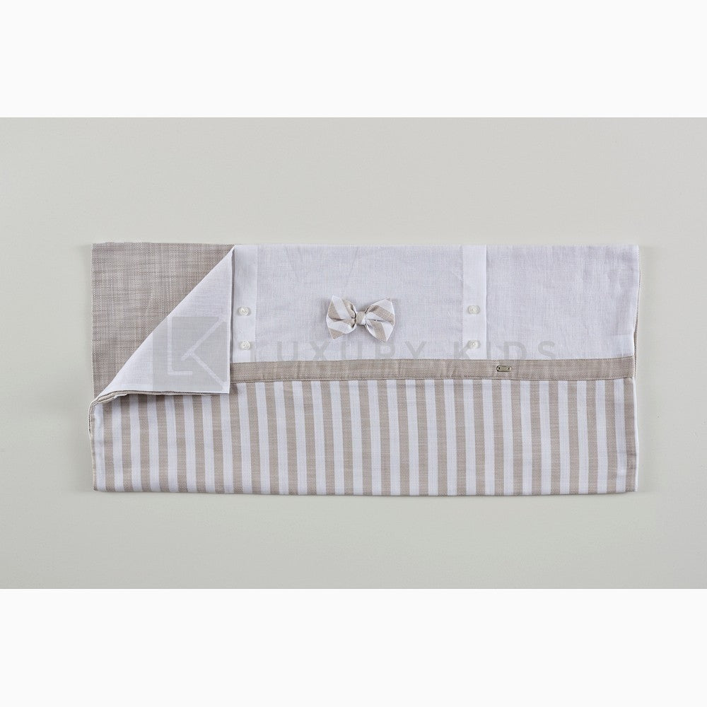 Copertina Imbottita Sfoderabile Corredino Estivo In Lino Neonato Ninnaoh E20COP218I - NINNAOH - LuxuryKids