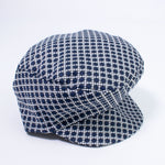 Coppola In Tessuto Fantasia a Quadri Blu Neonato Martinez AM230323 - ALESSANDRO MARTINEZ - LuxuryKids